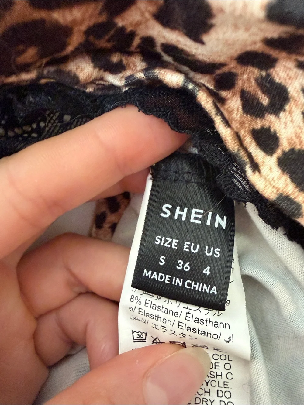 SHEIN soft leopard